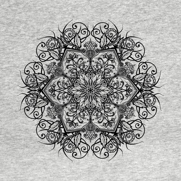 Mandala Series- Tree Star by Klumbsykay